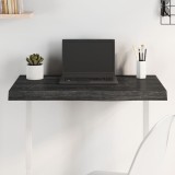 VidaXL Blat de masă maro 80x40x(2-6) cm, lemn masiv stejar tratat
