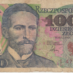 M1 - Bancnota foarte veche - Polonia - 10000 zloti - 1987