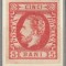 ROMANIA 1871 LP 30 REGELE CAROL I CU BARBA 5 BANI ROSU T5 USOR SUBTIAT LA TAMPLA