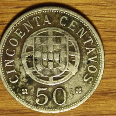 Angola portugheza - moneda de colectie rara - 50 centavos 1927 - valoare mare !