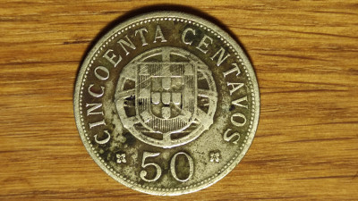 Angola portugheza - moneda de colectie rara - 50 centavos 1927 - valoare mare ! foto