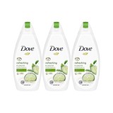 Set 3x Gel de dus Dove Refreshing, 750ml