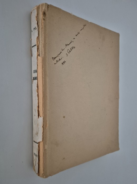 Carte cu autograf I Peltz Israel insangerat 1946