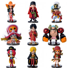 Set Figurina One Piece Luffy Zoro Sanji Robin Nami Brook anime 7 cm foto