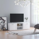 vidaXL Comodă TV, alb, 120 x 34 x 37 cm, PAL