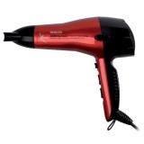 Uscator de par Sencor, 2000 W, 3 trepte de temperatura, 2 viteze, Rosu