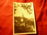 Ilustrata Sighisoara - Vedere , circulat 1962
