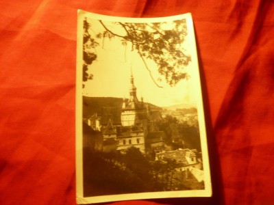 Ilustrata Sighisoara - Vedere , circulat 1962 foto