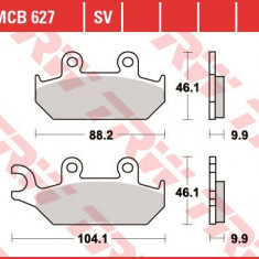 Set placute frana fata TRW MCB627SV - Yamaha XT 600 EH (90-03) - XT 600 EN (90-95) XT 600 KH (91-95) - XT 660 Tenere (91-98)