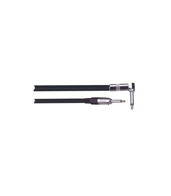 Cablu chitara Jack 6.35 mm tata la Jack 6.35 mm 90 grade tata 3m ibiza foto