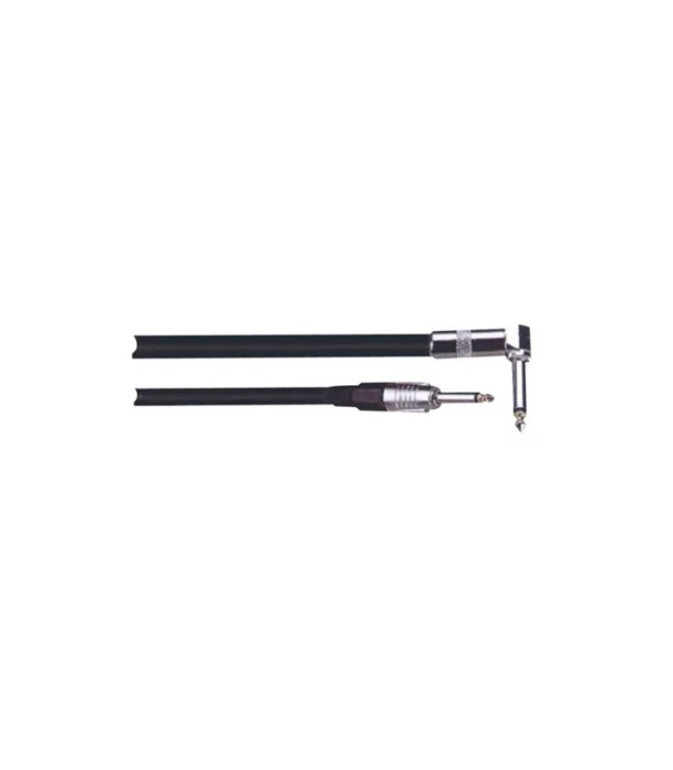 Cablu chitara Jack 6.35 mm tata la Jack 6.35 mm 90 grade tata 3m ibiza