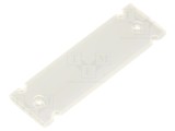 Etichete transparente de marcare 13x35mm HELLERMANNTYTON 50 buc cod 525-13353 temperatura 60-65&deg;C