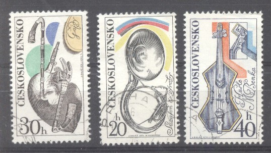 Czechoslovakia 1974 Music instruments, used G.324