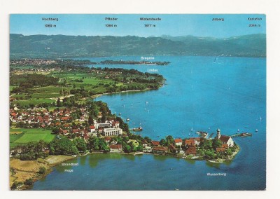 SG4 - Carte Postala-Germania, Halbinsel Wasserburg im Bodensee, Circulata 1997 foto