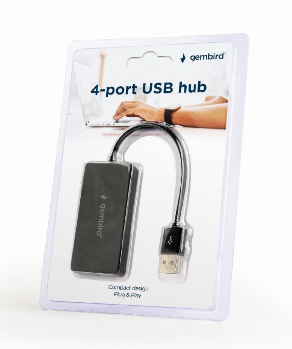 Hub USB Gembird UHB-U2P4-04, 4 port, USB 2.0