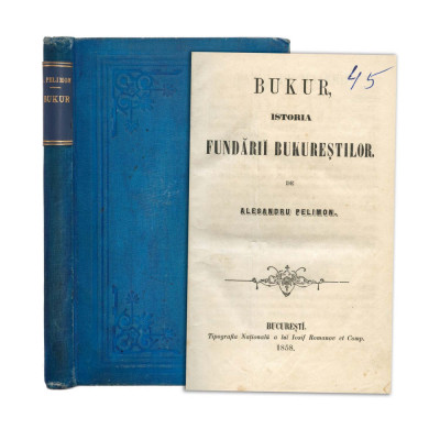 A. Pelimon, Bucur, istoria fondării Bucureștilor, 1858 foto