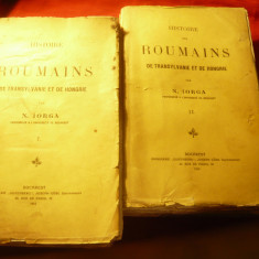 N.Iorga - Histoire Roumains de Transylvanie et Hongrie vol1si2 1915- cu defecte