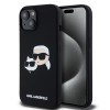 Husa pentru iPhone 15 / iPhone 14 / iPhone 13 - Karl Lagerfeld Silicone MagSafe (KLHMP15SSKCHPPLK) - Karl&amp;Choupette