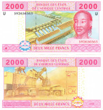 Statele Africii Centrale 2 000 Franci (Camerun) 2002 P-307U UNC