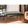 Taburet Elegant Grace Pachira, 92x46x44 cm, Lemn Fag, Piele PU, Bej/Antracit/Mustar/Verde/Rosu