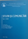Studii si comunicari Vol. I / 2008