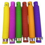 Tub antistres lumina, jucarie senzoriala Fidget Pop Tube