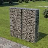 VidaXL Perete gabion cu capace, oțel galvanizat, 100 x 20 x 100 cm