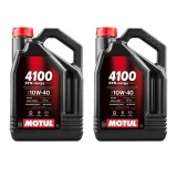Pachet 8 litri ulei Motul 4100 SYN-NER S 10W40, Protectie superioara si performanta constanta pentru motoare pe benzina si diesel
