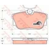 Placute frana Vw Transporter 4 Platou / Sasiu (70xd), 07.1990-04.2003, Motorizare 2.5, TRW