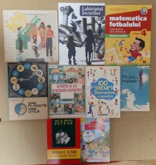 11 vol. Activitati de joc recreativ-distractive, Jocuri creative pt copii, Matematica fotbalului, Probleme geometrie, Ore placute si utile, Gh.Paun