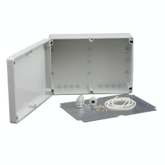 Doza exterior cu contraplaca metalica pentru montaj echipamente AWO604
