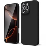 Husa de protectie matte tpu, flippy, pentru apple iphone 16 pro max, protectie camera, antisoc, antizgariere, antialunecare, acoperire completa, negru