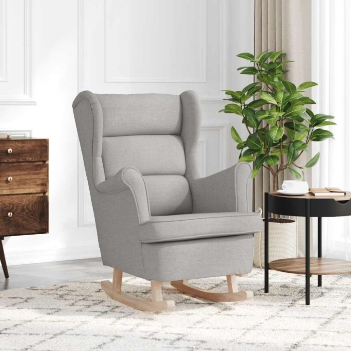 vidaXL Scaun balansoar, gri nor, 74x90x102 cm, material textil 4016929