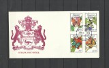 GUYANA 1990 FAUNA INSECTE FLUTURI FDC