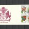 GUYANA 1990 FAUNA INSECTE FLUTURI FDC