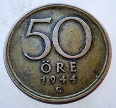 7.818 SUEDIA 50 ORE 1944 0.4 ARGINT foto