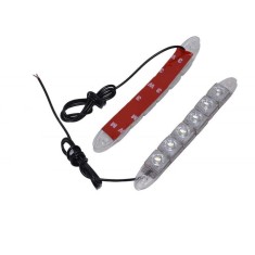 Set doua benzi cu DRL cu 6 LED-uri COB elSales ELS-DRL6 pentru autoturisme, motociclete, camioane , lumina alb