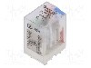 Releu electromagnetic, 24V DC, 10A, DPDT, serie LB2H, Recoy/RAYEX ELECTRONICS - LB2N-24DTS