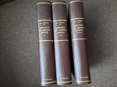 Alexandre Dumas - Contele de Monte-Cristo (3 volume) LEGATE DE LUX GELLU NAUM foto
