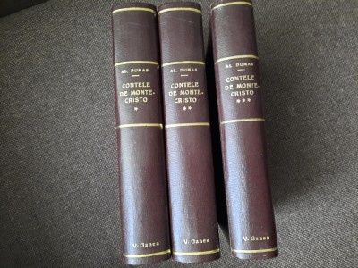 Alexandre Dumas - Contele de Monte-Cristo (3 volume) LEGATE DE LUX GELLU NAUM foto