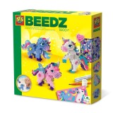 Cumpara ieftin Set creativ pentru copii cu 1800 margele de calcat, Unicorni, +5 ani