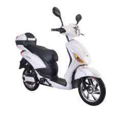 Bicicleta electrica, tip scuter, fara carnet si inmatriculare ZT-09-C CLASSIC ALB foto