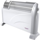 Convector electric de podea Tesy CN 203 ZF, 2000 W, 3 trepte de putere, Termostat de siguranta, Termostat reglabil, Protectie anti-inghet