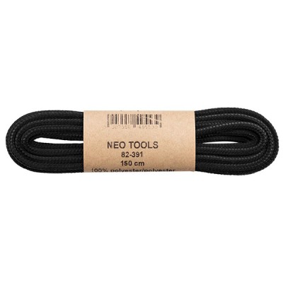 Sireturi pentru incaltaminte de lucru 150cm negre NEO TOOLS 82-391 HardWork ToolsRange foto