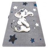 Covor PETIT ELEPHANT ELEFANT STEA gri, 120x170 cm