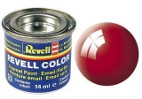 Rosu foc lucios RAL 3000, vopsea email 14 ml
