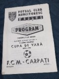 Program. F CM Brasov. - Carpati Marsa