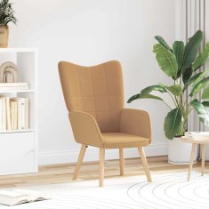 vidaXL Fotoliu de relaxare Bej 62 x 67 x 95.5 cm țesătură 42001782