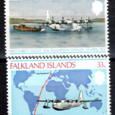 Falkland 1978, Mi #270-271**, aviatie, avioane, MNH! Cota 7,50 €!