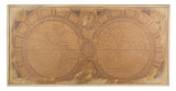 Tablou din lemn Harta Lumii 140 cm x 2.8 cm x 70 h Elegant DecoLux, Bizzotto